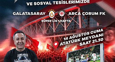 Sungurlu'da Çorum FK'nin maçları dev ekrana taşınacak