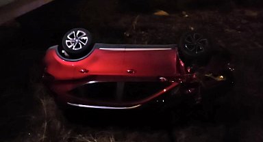 Takla atan otomobilden burnu bile kanamadan çıktı: "Biraz süratliydim, kontrolden çıktım"