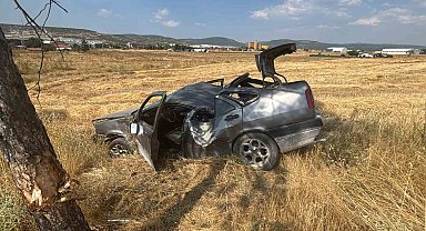 Tavşanlı'da trafik kazası 1 yaralı