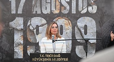 Tekirdağ'da 17 Ağustos Marmara Depremi anıldı