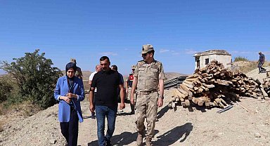 Tercan Kaymakamı KÖYDES kapsamında yapılan çalışmaları inceledi