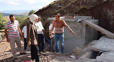 Tercan'da KÖYDES kapsamında içme suyu projeleri yerinde incelendi