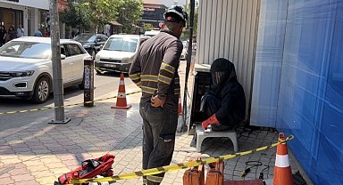 Trafoda yangın çıktı, vatandaşlar ATM'den para çekmeye devam etti