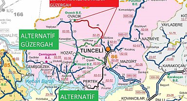 Tunceli-Ovacık yolunda ulaşım 2 gün süreyle durdurulacak