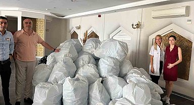 Turizm tesisinden örnek davranış: Pet şişeleri toplayıp geri dönüşüme gönderiyorlar