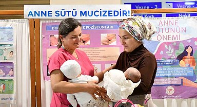 Üniversite hastanesinde anne sütünün önemi anlatıldı