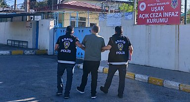 Uşak'ta 26 yıl 15 gün hapis cezasıyla aranan hükümlü yakalandı