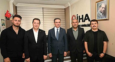 Vali Baruş'tan İHA Erzurum Bölge Müdürlüğü'ne ziyaret