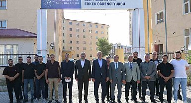 Vali Bozkurt, KYK yurtlarındaki çalışmaları inceledi