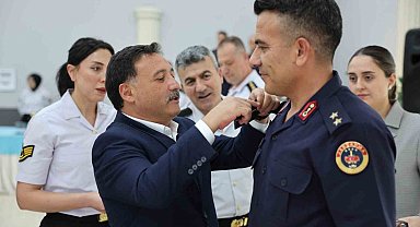 Vali Çiçek, Rütbe Terfi Töreni'ne katıldı