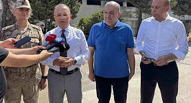 Vali Kemal Çeber: "Yangına 39 araç ve 81 personelle müdahale ediliyor, hemen hemen kontrol altına alındı"