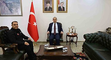 Vali Taşolar, AFAD Müdürü Tuncer Şeyda'yı kabul etti