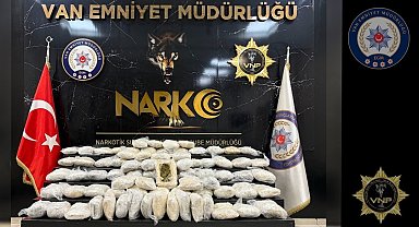 Van'da 48 kilo esrar ele geçirildi
