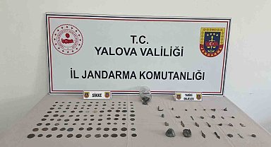 Yalova'da tarihi eser operasyonu: 256 parça ele geçirildi