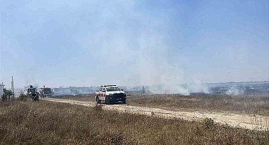 Yangını söndürmek için herkes seferber oldu
