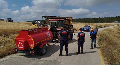 Yangınlara karşı tarlalarda denetim