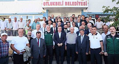 Yıldırım, Otlukbeli'nde belediye çalışmalarını inceledi