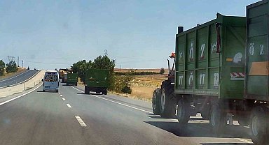 Yozgat'ta hasat sezonuyla birlikte trafikte yoğunluk arttı