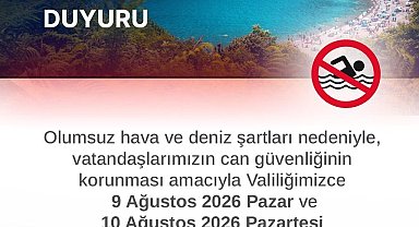 Zonguldak'ta 2 gün boyunca denize girmek yasaklandı