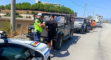 Alanya'da safari araçlarına denetim: 5 araca 233 bin TL ceza