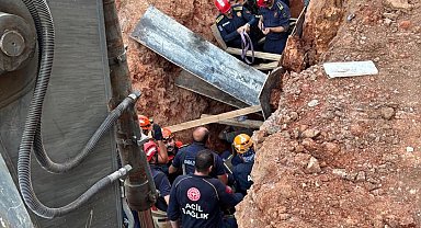 Ankara'da göçük altında kalan inşaat işçisi kurtarıldı