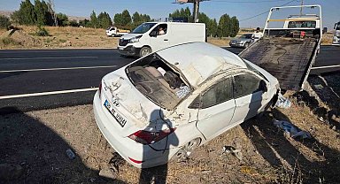 Ankara'da otomobil takla attı: 4 yaralı