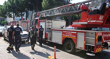 Apartmandan gelen yanık kokusu itfaiyeyi harekete geçirdi