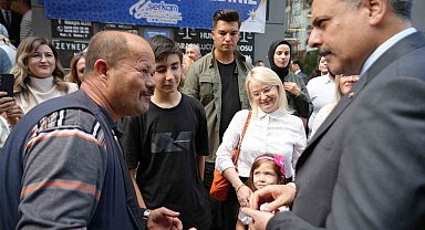 Bakan Çiftçi'ye tespih hediye etti
