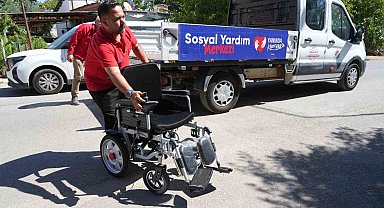 Başkan Kocagöz engelli vatandaşın akülü sandalye talebini saatler içinde yerine getirdi