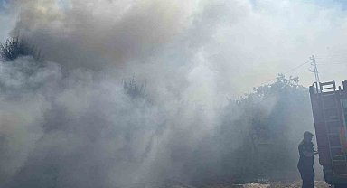 Başkentte vericilerin bulunduğu alanda yangın