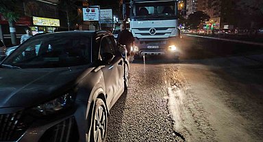 Batman'da beton mikseri ile otomobil çarpıştı