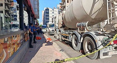 Beton mikserinin ezdiği bir kişi hayatını kaybetti