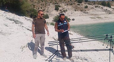 Çavdarhisar Barajı'nda su ürünleri ve avcılık denetimi