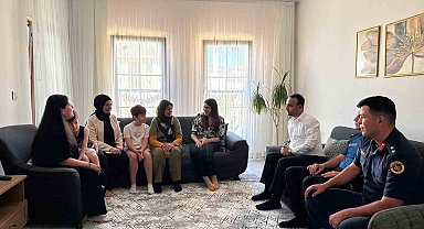Çavdarhisar Kaymakamı Mantı'dan şehit ailelerine ziyaret