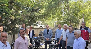 Çiftçilere hibe destekli tarım aletleri dağıtıldı