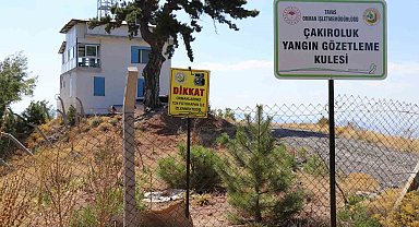 Denizli'nin yeşil örtüsü yangınlara karşı teknolojik ekipmanlarla gözetleniyor