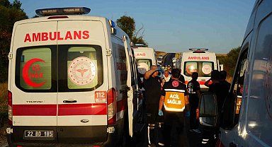 Edirne'de zincirleme kaza: 6 yaralı