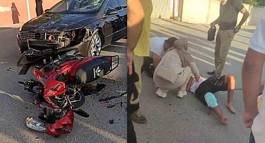Erzincan'da otomobil ile motosiklet çarpıştı: 2 genç yaralandı