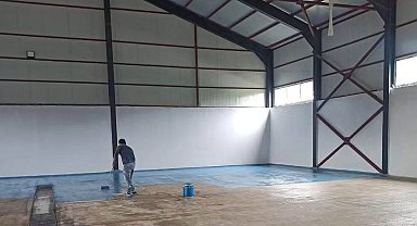 Gökçedere'nin yeni garaj ve itfaiye binası tamamlanıyor