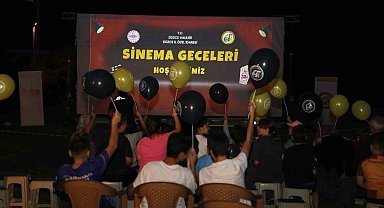 Hasanlar köyünde nostalji dolu açık hava sineması