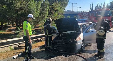 Hastaneden taburcu olduktan dakikalar sonra aracı küle döndü