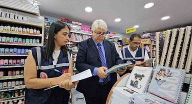 Hatay'da kırtasiye ürünlerine yönelik denetimler sürüyor