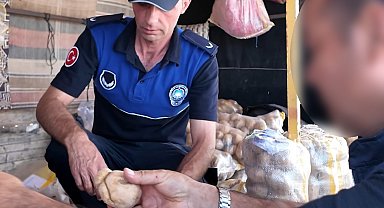 Hileli patates satışı yapan seyyar satıcılara yönelik denetim