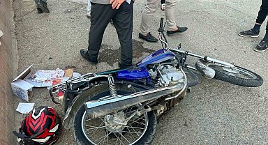 İki motosiklet çarpıştı: 2 yaralı