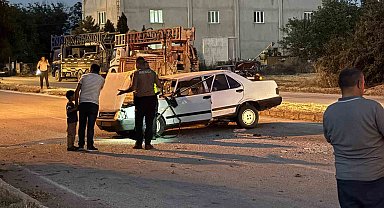 Isparta'da otomobiller çarpıştı: 4 yaralı