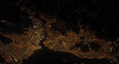 İstanbul'un uzaydan çekilen fotoğrafları paylaşıldı