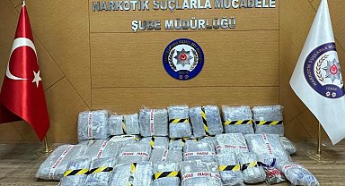 İzmir'de bir evde 80 kilo uyuşturucu ele geçirildi