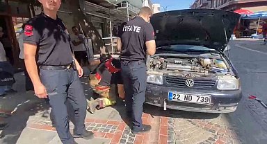 Kaputtan miyav sesi geldi, itfaiye ekipleri harekete geçti
