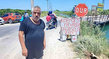 Kazaların adresinde vatandaşın ilginç çözümü: Kendi imkanlarıyla uyarı levhası yaptı