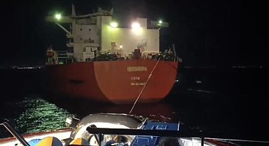 Marmara Adası açıklarında tanker makine arızası yaptı